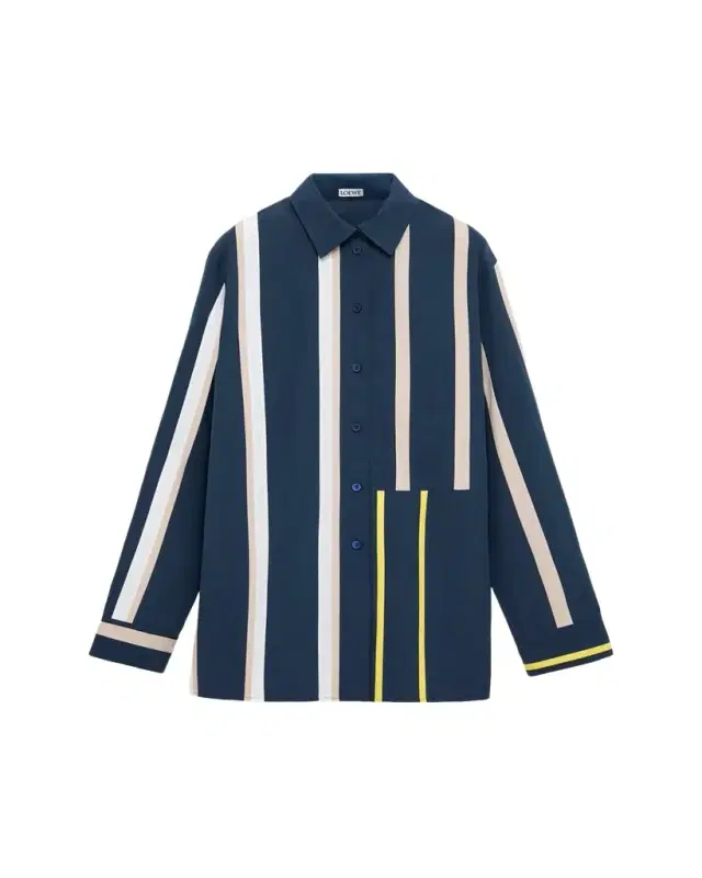 Loewe Stripe Paneled Button-Down Shirt