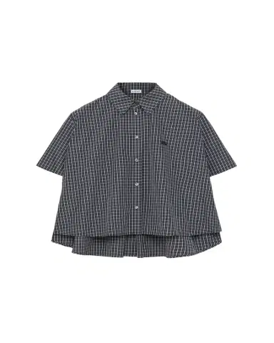 Loewe Check Cotton Short-Sleeve Trapeze Shirt | Thumbnail 1