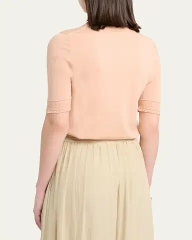 Chloé Short Sleeve Pullover Sweater | Thumbnail 3