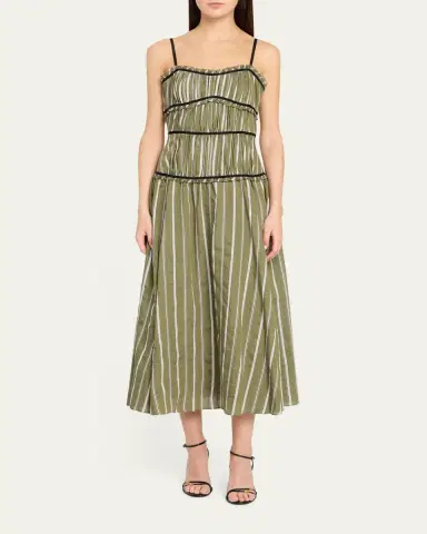 Cinq à Sept Celia Striped Maxi Dress | Thumbnail 2 Cinq à Sept Celia Striped Maxi Dress | Thumbnail 2