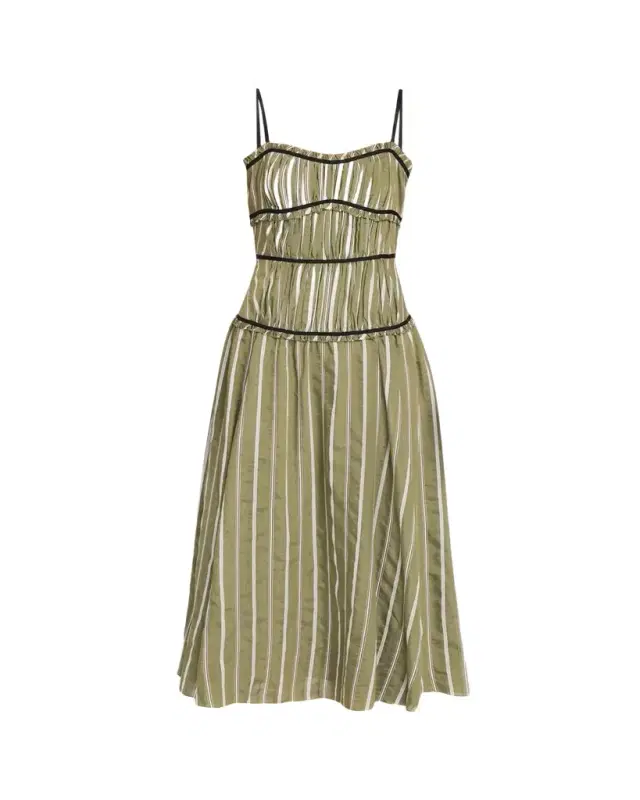 Cinq à Sept Celia Striped Maxi Dress