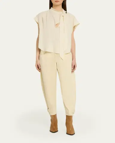 Isabel Marant Selene Tie-Neck Blouse | Thumbnail 2 Isabel Marant Selene Tie-Neck Blouse | Thumbnail 2