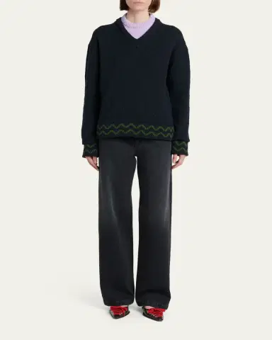 Marni Layered Wool Sweater | Thumbnail 2