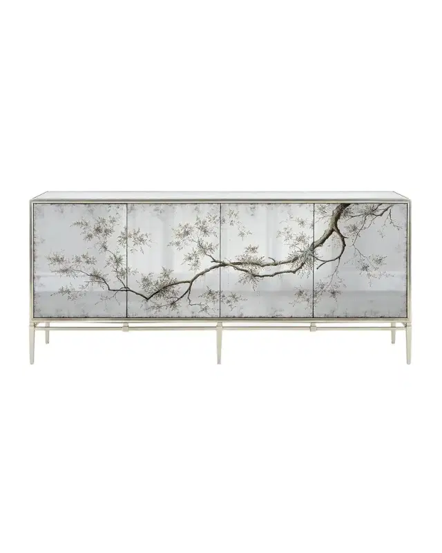 John-Richard Collection Falling Branch Eglomise Console