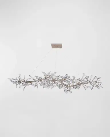 John-Richard Collection Kotta Fourteen-Light Cut-Crystal Oblong Chandelier | Thumbnail 2