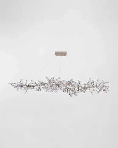 John-Richard Collection Kotta Fourteen-Light Cut-Crystal Oblong Chandelier | Thumbnail 5