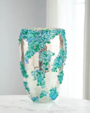 John-Richard Collection Sea Glass Mirror Vase | Thumbnail 2