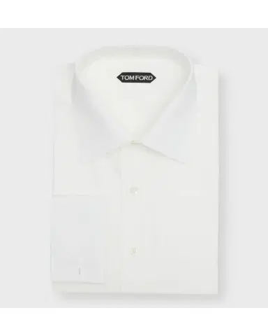 Tom Ford Men's French Cuff Slim Fit Dress Shirt | Thumbnail 4