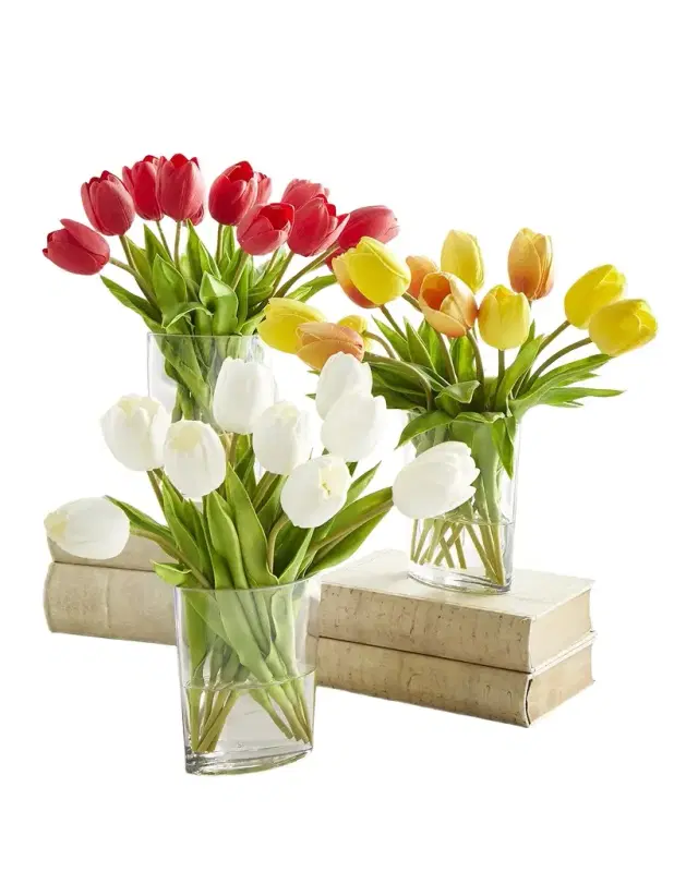 John-Richard Collection Real Touch Spring Tulips Arrangement