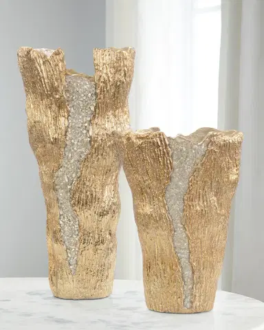 John-Richard Collection Large Cascade Vase, Nickel | Thumbnail 2 John-Richard Collection Large Cascade Vase, Nickel | Thumbnail 2