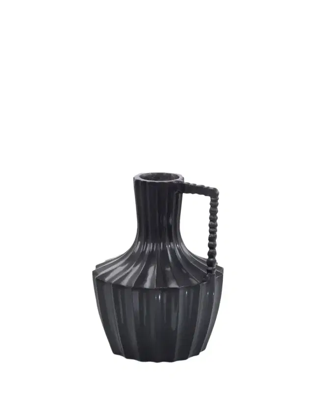 John-Richard Collection Black Mykonos Vase