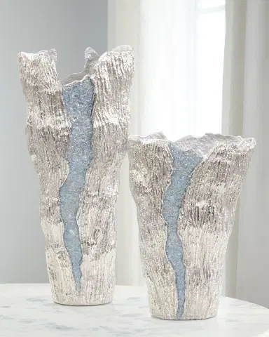 John-Richard Collection Large Cascade Vase, Nickel | Thumbnail 2 John-Richard Collection Large Cascade Vase, Nickel | Thumbnail 2