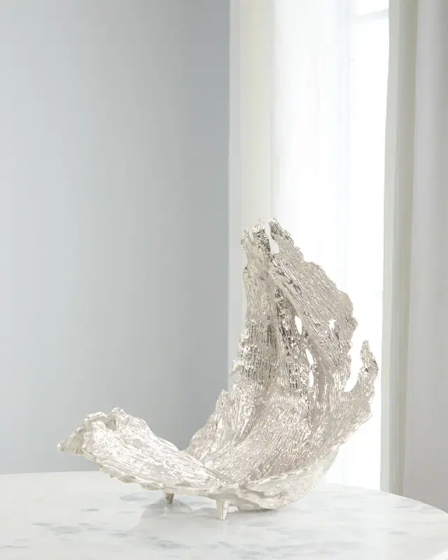 John-Richard Collection Small Time-Worn Leaf Sculpture