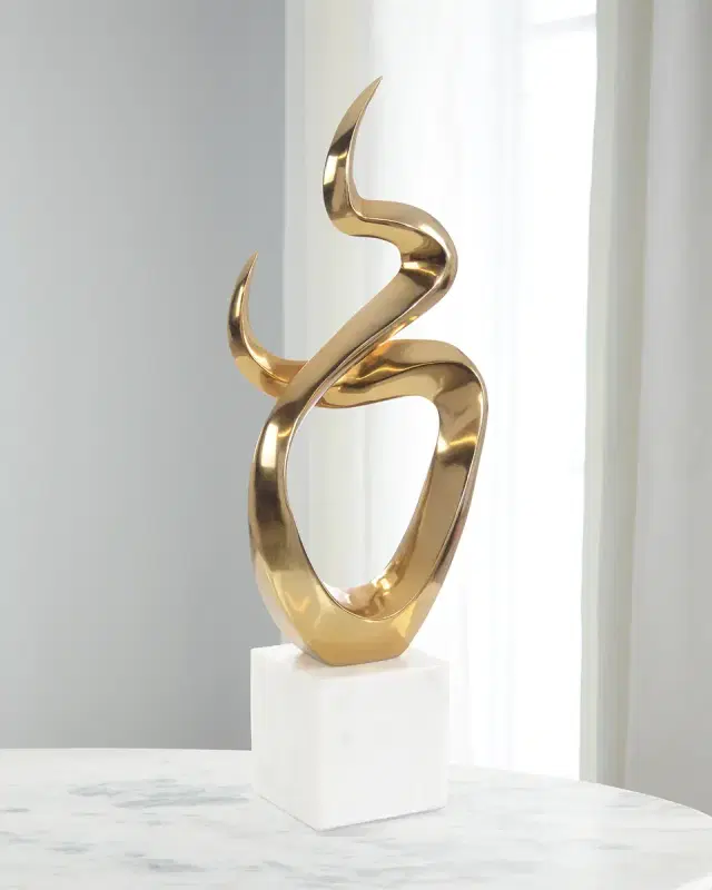 John-Richard Collection Flow State Sculpture on Marble II