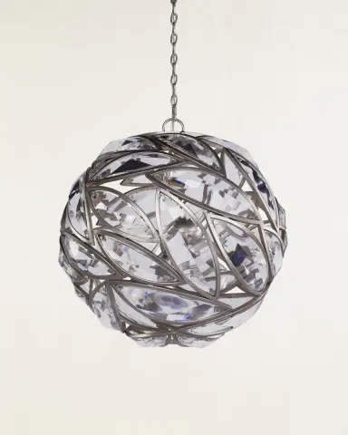 John-Richard Collection Petaline 26" 6-Light Sphere Chandelier | Thumbnail 2