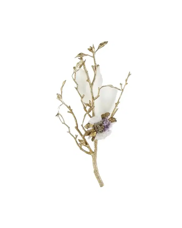 John-Richard Collection "Gold Calcite II" Wall Accent