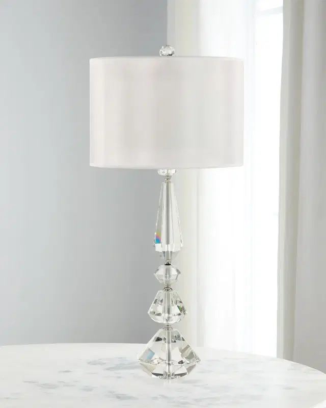 John-Richard Collection Balustered 26" Crystal Table Lamp
