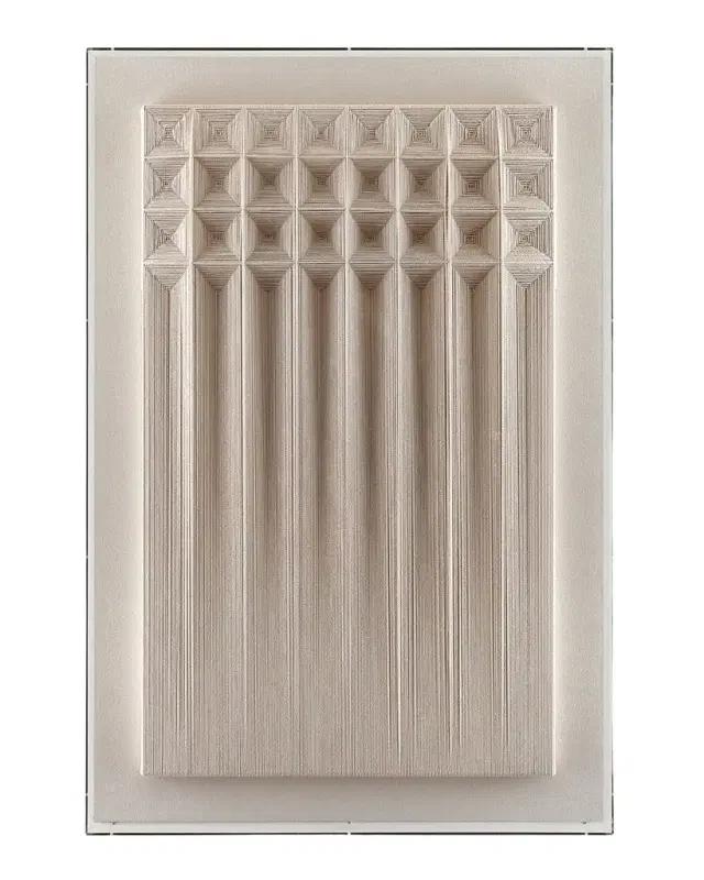 John-Richard Collection "Faceted Fabric" Textural Wall Art
