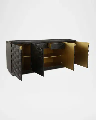 John-Richard Collection Tessere Four-Door Credenza | Thumbnail 2