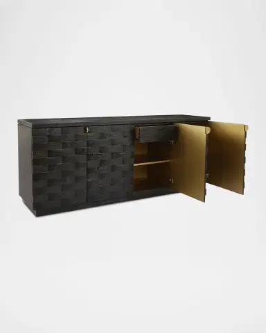 John-Richard Collection Tessere Four-Door Credenza | Thumbnail 3