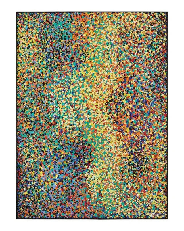 John-Richard Collection "Vibrant Pointilism" Original Painting by LM Zhou