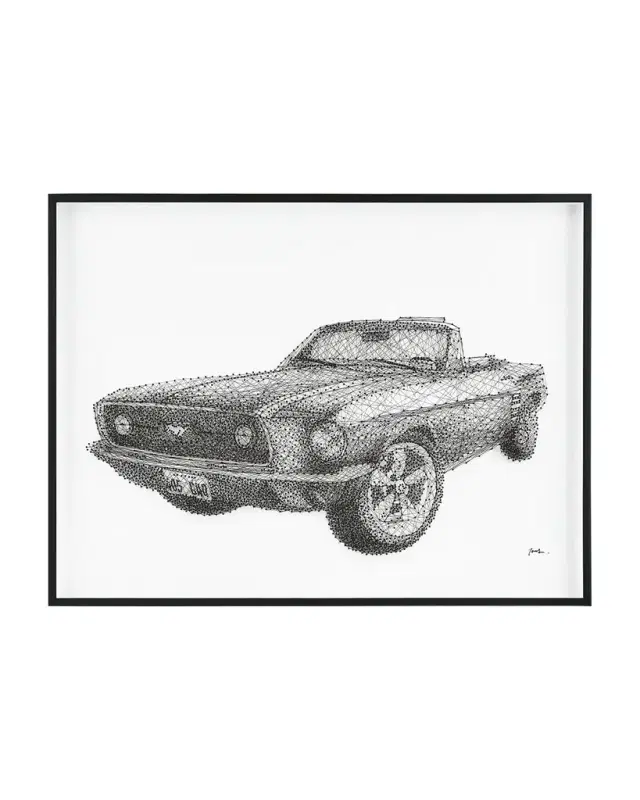 John-Richard Collection "Classic Cruiser I" Original Wall Art by Tony Fey