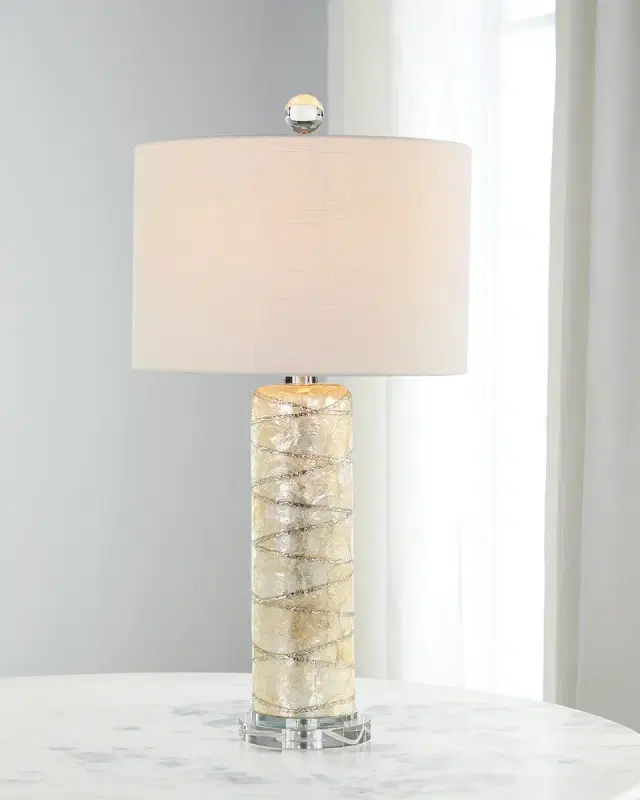 John-Richard Collection Exuma Capiz Shell 32" Table Lamp
