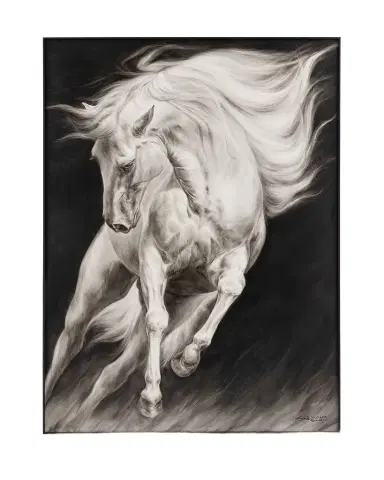 John-Richard Collection "Surging Equine" Original Oil Painting on Canvas by LM Zhou | Thumbnail 1 John-Richard Collection "Surging Equine" Original Oil Painting on Canvas by LM Zhou | Thumbnail 1