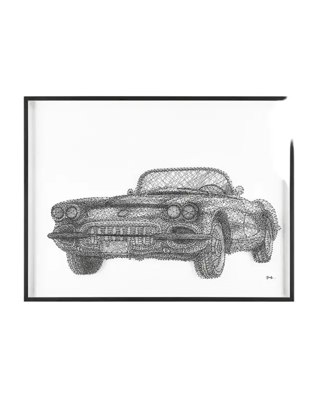 John-Richard Collection "Classic Cruiser II" Original Wall Art by Tony Fey