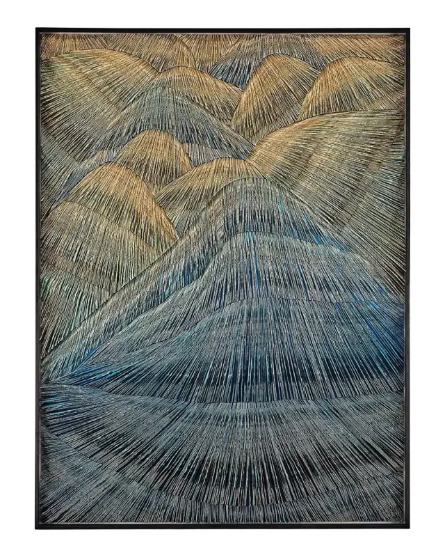 John-Richard Collection "Infinite Peaks" Original Acrylic Wall Art by He Hongbin