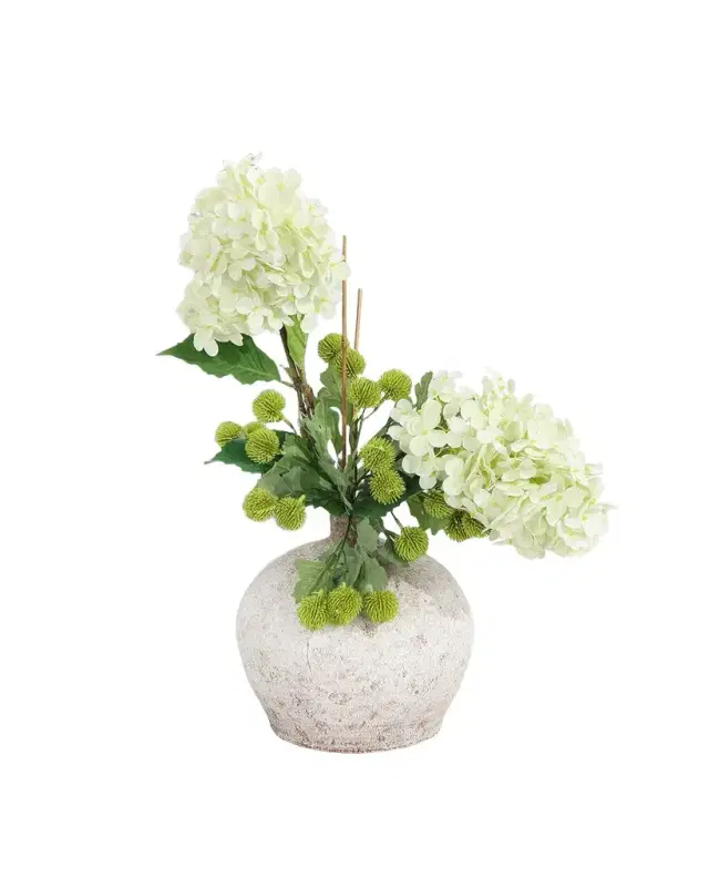 John-Richard Collection Woodland Hydrangeas 22" Faux Floral Arrangement