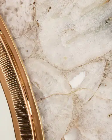 John-Richard Collection Sonora Agate Wall Mirror, 54" Square | Thumbnail 2
