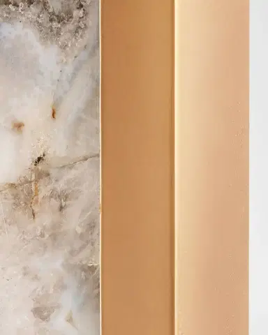 John-Richard Collection Sonora Agate Wall Mirror, 54" Square | Thumbnail 3