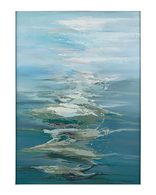 John-Richard Collection "Tides of Eternity" Original Painting by LM Zhou