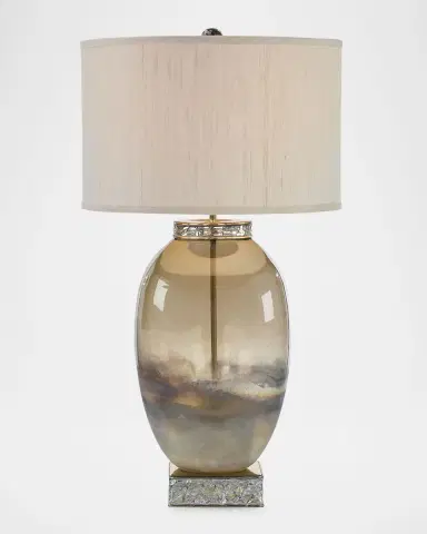John-Richard Collection Solomon 32" Art Glass Table Lamp | Thumbnail 2