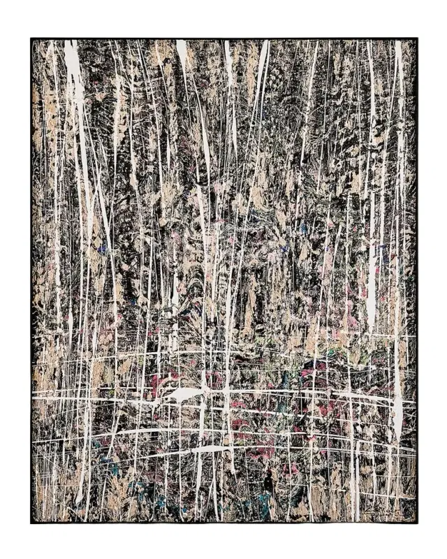 John-Richard Collection "Traces in Monochrome" Original Painting by LM Zhou