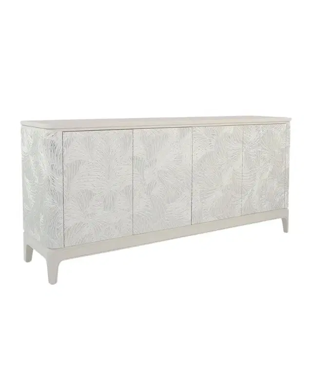 John-Richard Collection Ivory Palms 4-Door Credenza