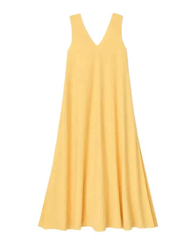Lafayette 148 New York Sleeveless Viscose-Silk Trapeze Maxi Dress
