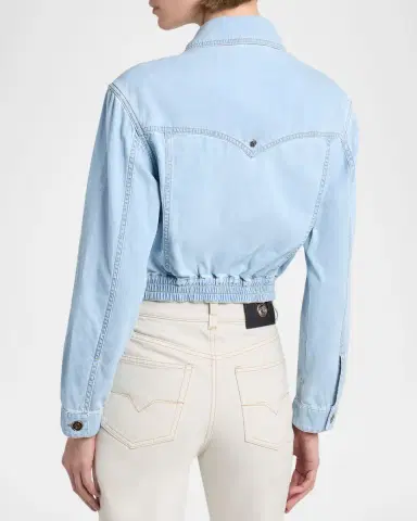 Versace Denim Blouson Jacket | Thumbnail 3 Versace Denim Blouson Jacket | Thumbnail 3