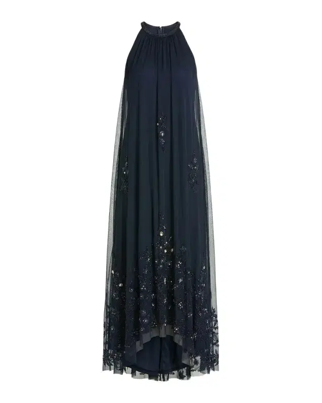 Mac Duggal Embellished Tulle Trapeze Gown