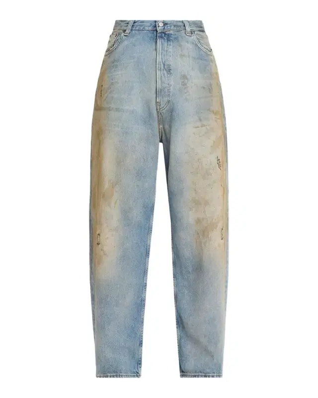 Acne Studios Men's 2023 U Penicil Dirty-Effect Jeans