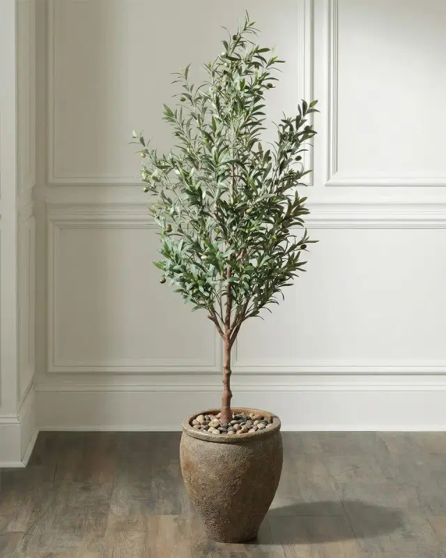 John-Richard Collection Italian Olive Faux Tree, 78"
