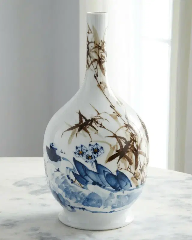John-Richard Collection Murmuring Meadow 17" Vase