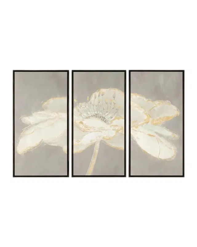 John-Richard Collection "Moon Daisy" Giclee Triptych by Linda Wood