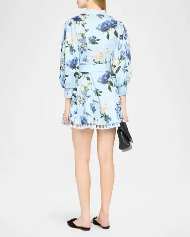 ALICE + OLIVIA Lucy Belted Mini Shirtdress | Thumbnail 3