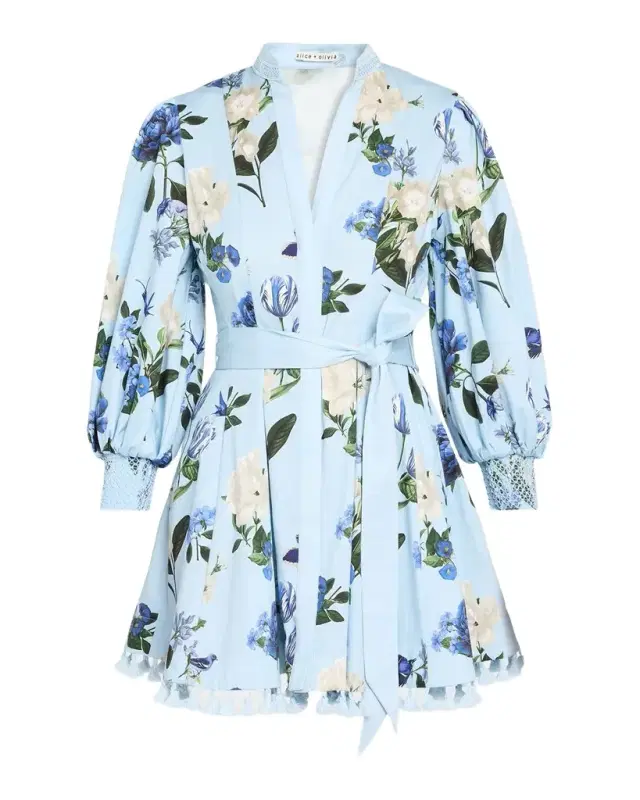 ALICE + OLIVIA Lucy Belted Mini Shirtdress