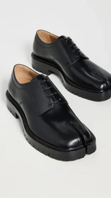 Maison Margiela Tabi County Lace-Up Shoes Black | Thumbnail 2