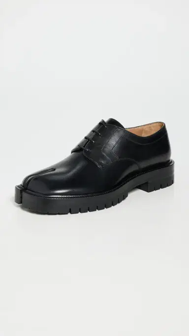 Maison Margiela Tabi County Lace-Up Shoes Black | Thumbnail 4