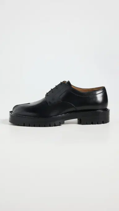 Maison Margiela Tabi County Lace-Up Shoes Black | Thumbnail 6