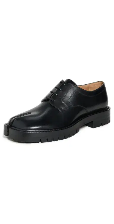 Maison Margiela Tabi County Lace-Up Shoes Black | Thumbnail 1